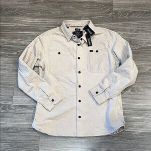 Buffalo David Bitton Light Tan Button-Down Shirt